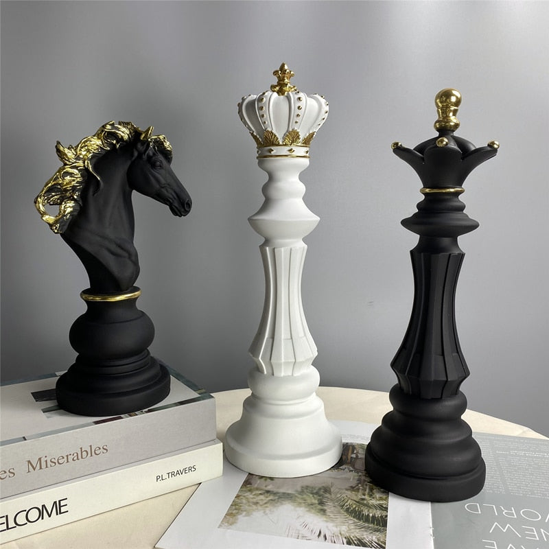 TTB  Figurines décoratives de pièces d'échecs